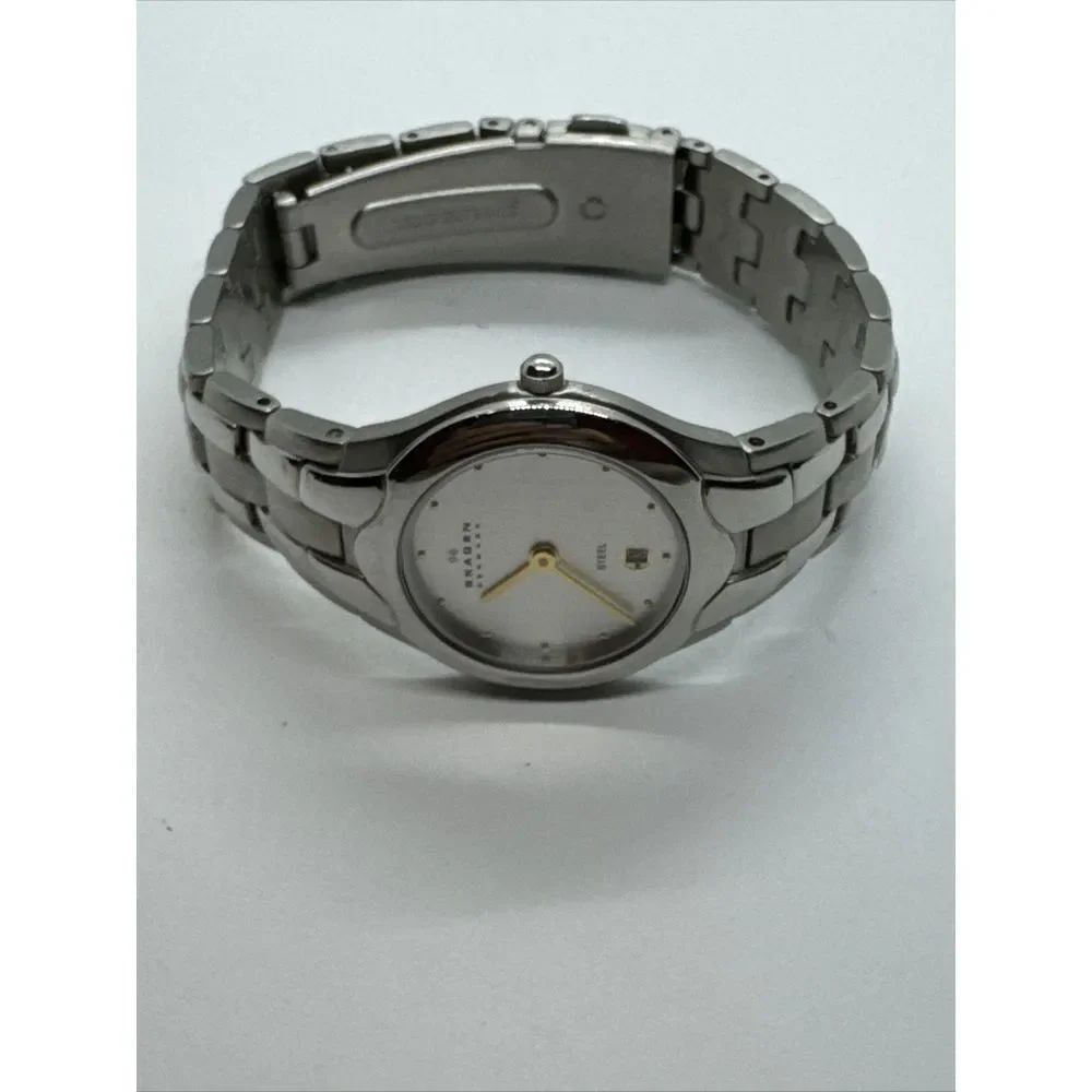 Skagen 202SSX Women's Silver Stainless Steel Analog Dial Quartz Watch JNA949